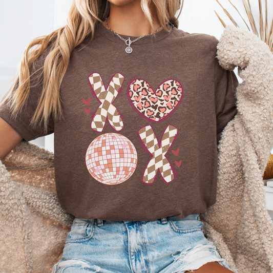 BOHO XOXO Valentine women's graphic t-shirt