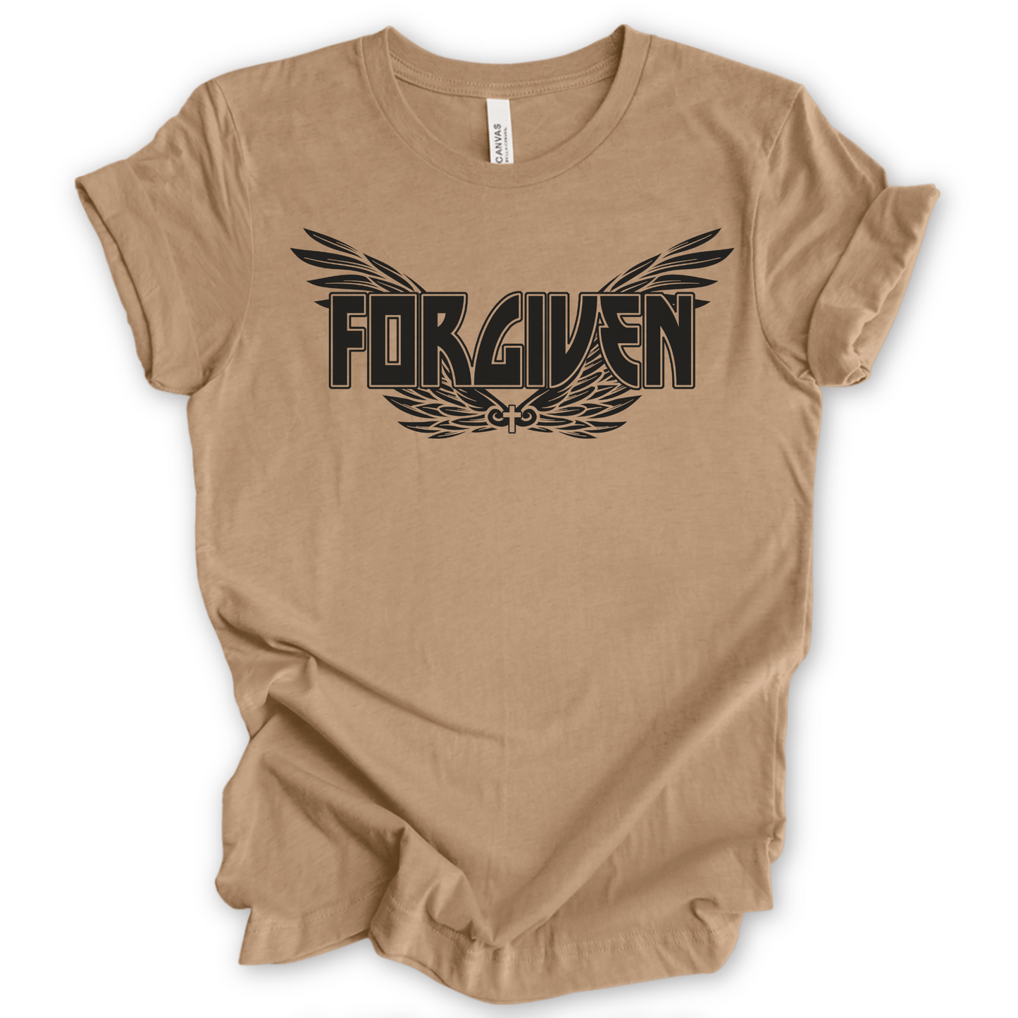 Forgiven tan tee