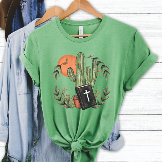 Cactus and Bible Tee