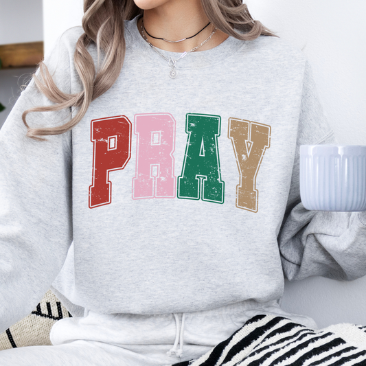 PRAY Christmas sweatshirt