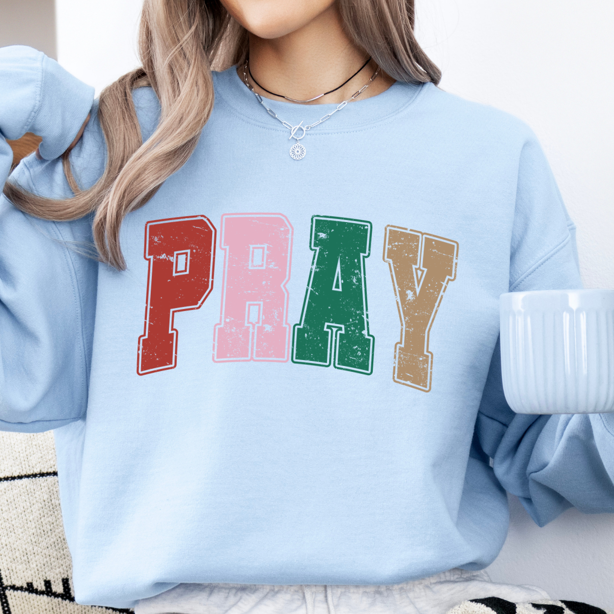 PRAY Christmas sweatshirt