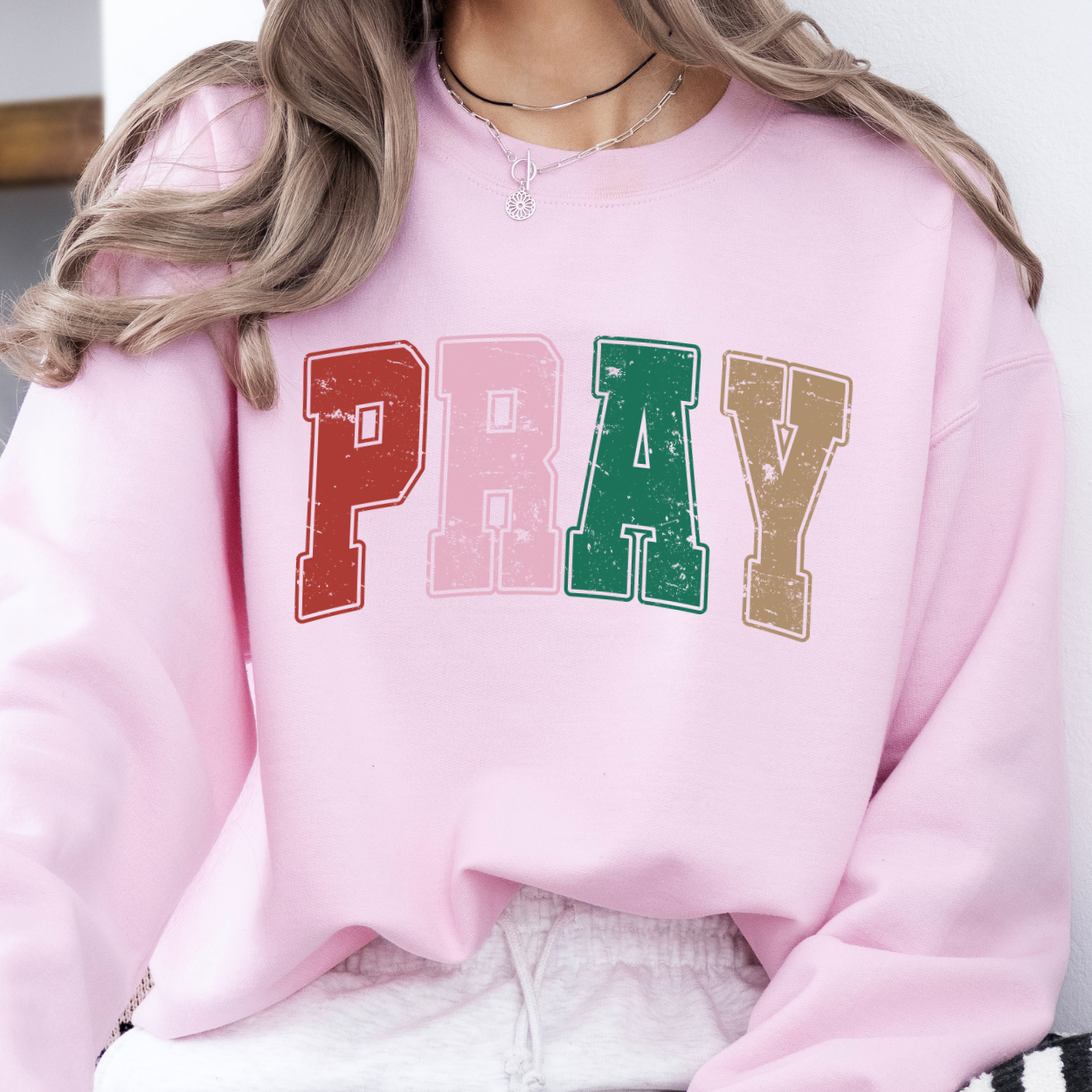 PRAY Christmas sweatshirt