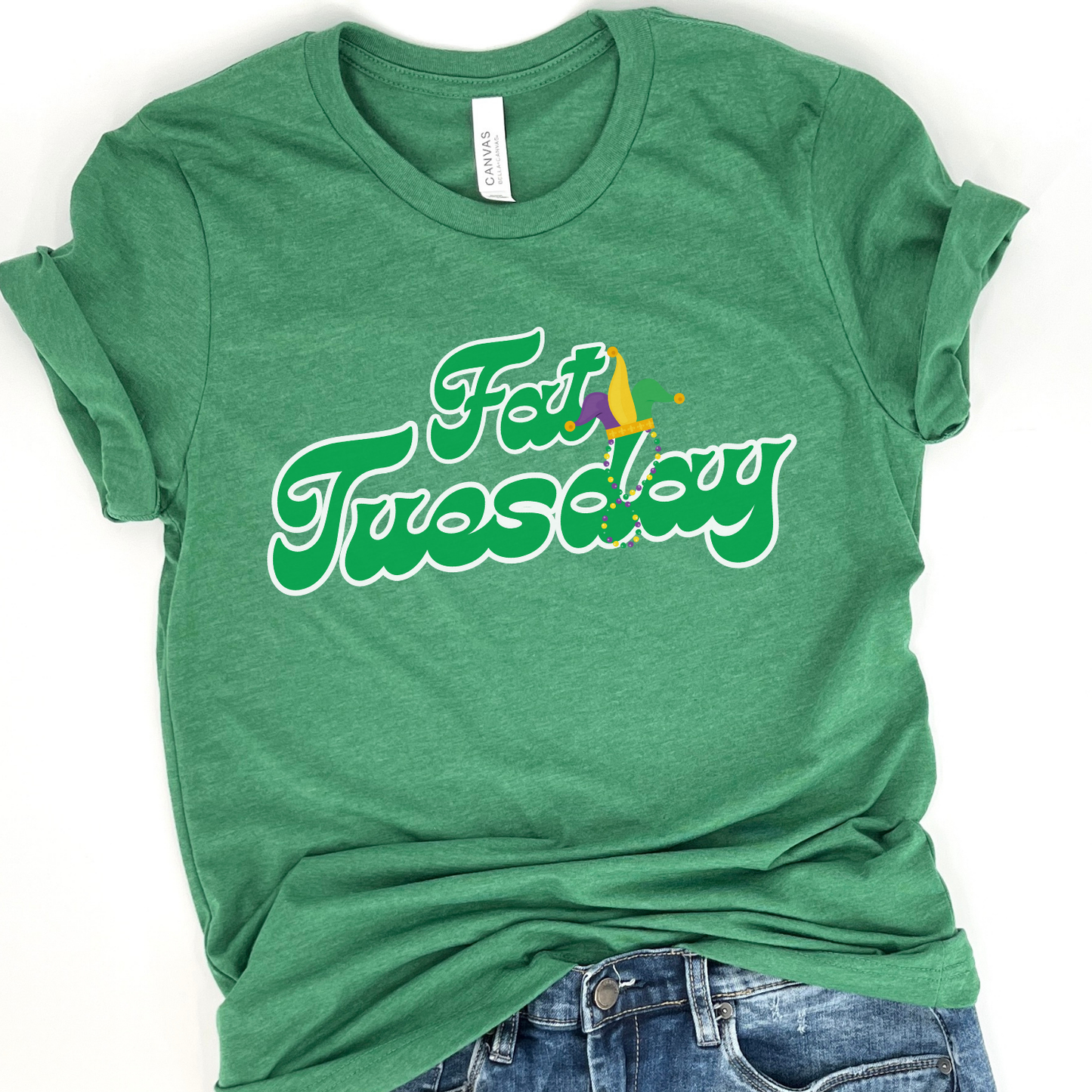 Fat Tuesday Mardi Gras women's graphic t-shirt