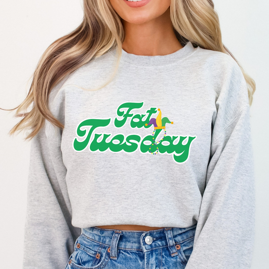 Fat Tuesday Mardi Gras graphic sweatshirt