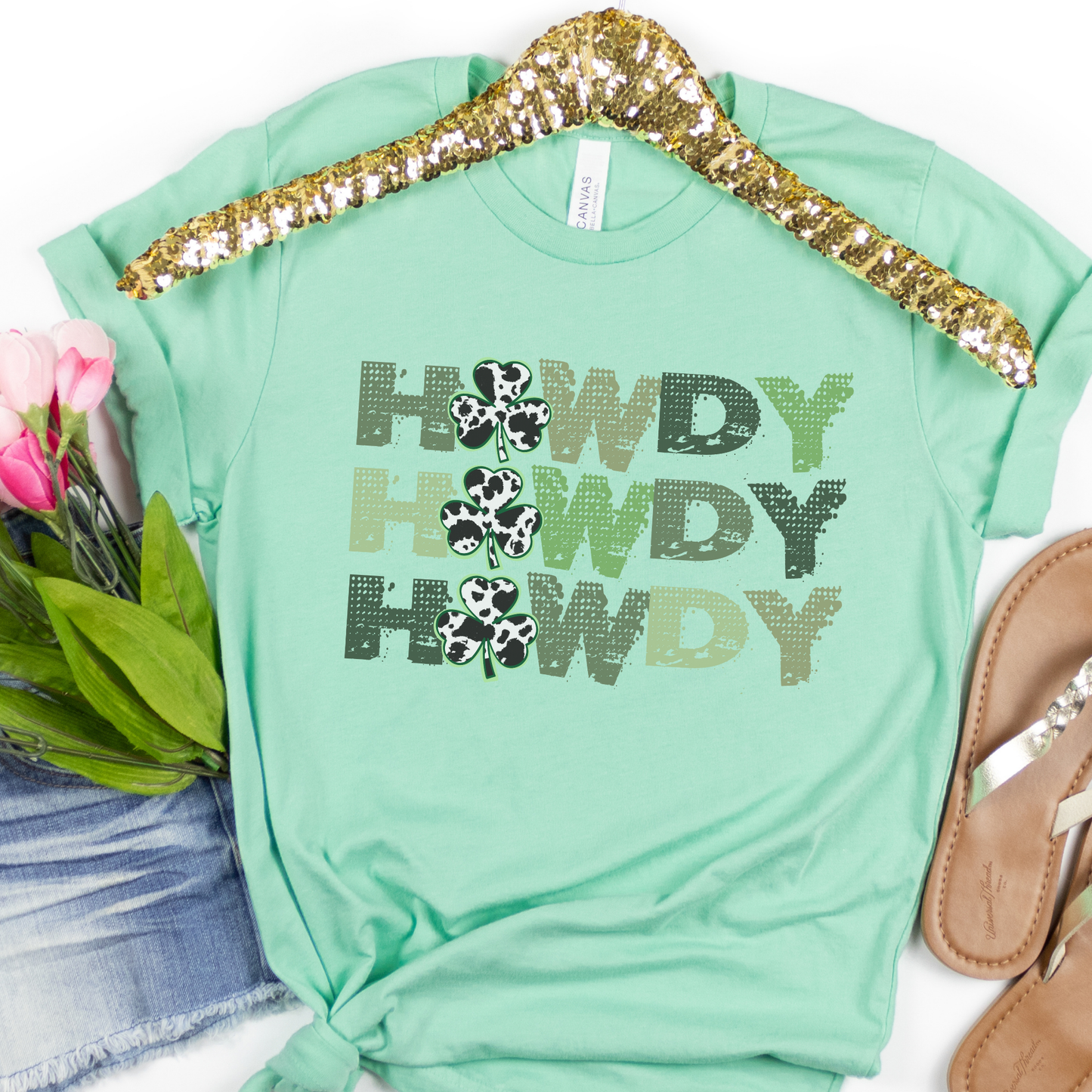 St. Patrick's Day howdy graphic t-shirt