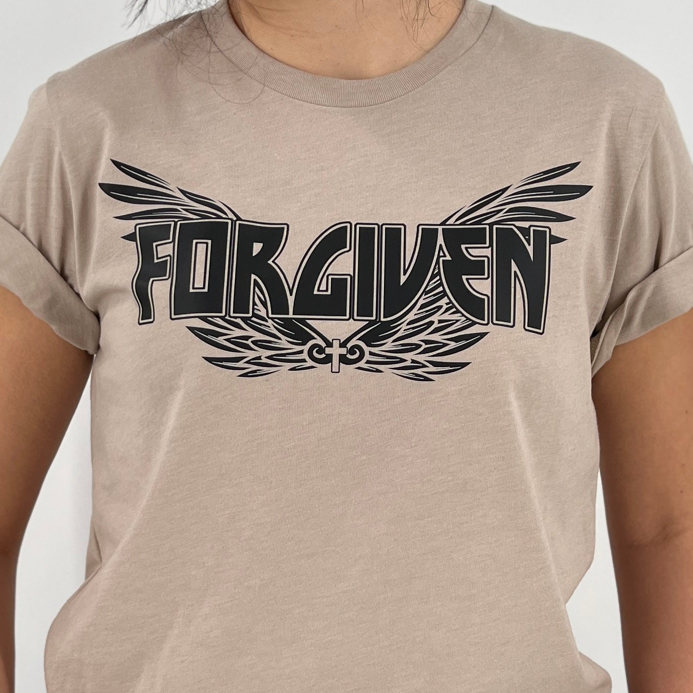 Forgiven tan tee