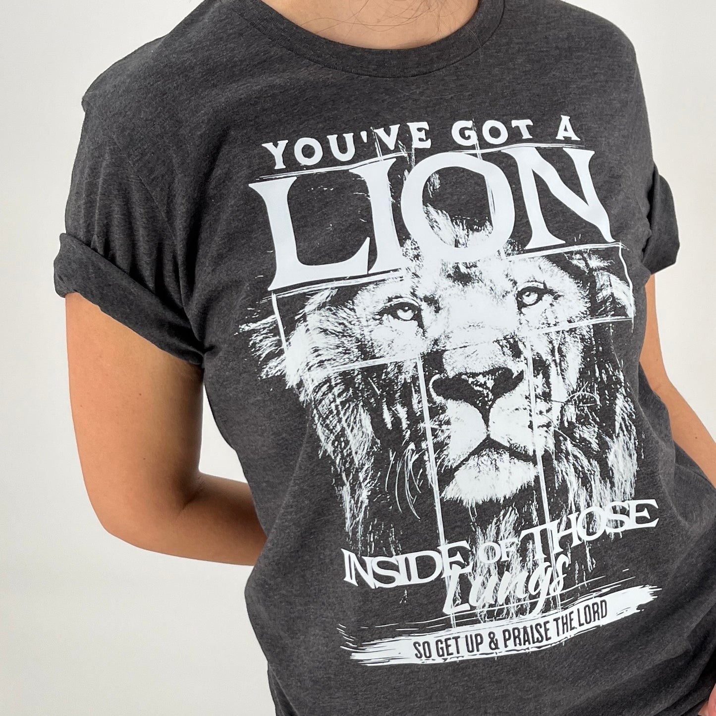 You've got a lion inside those lungs tee