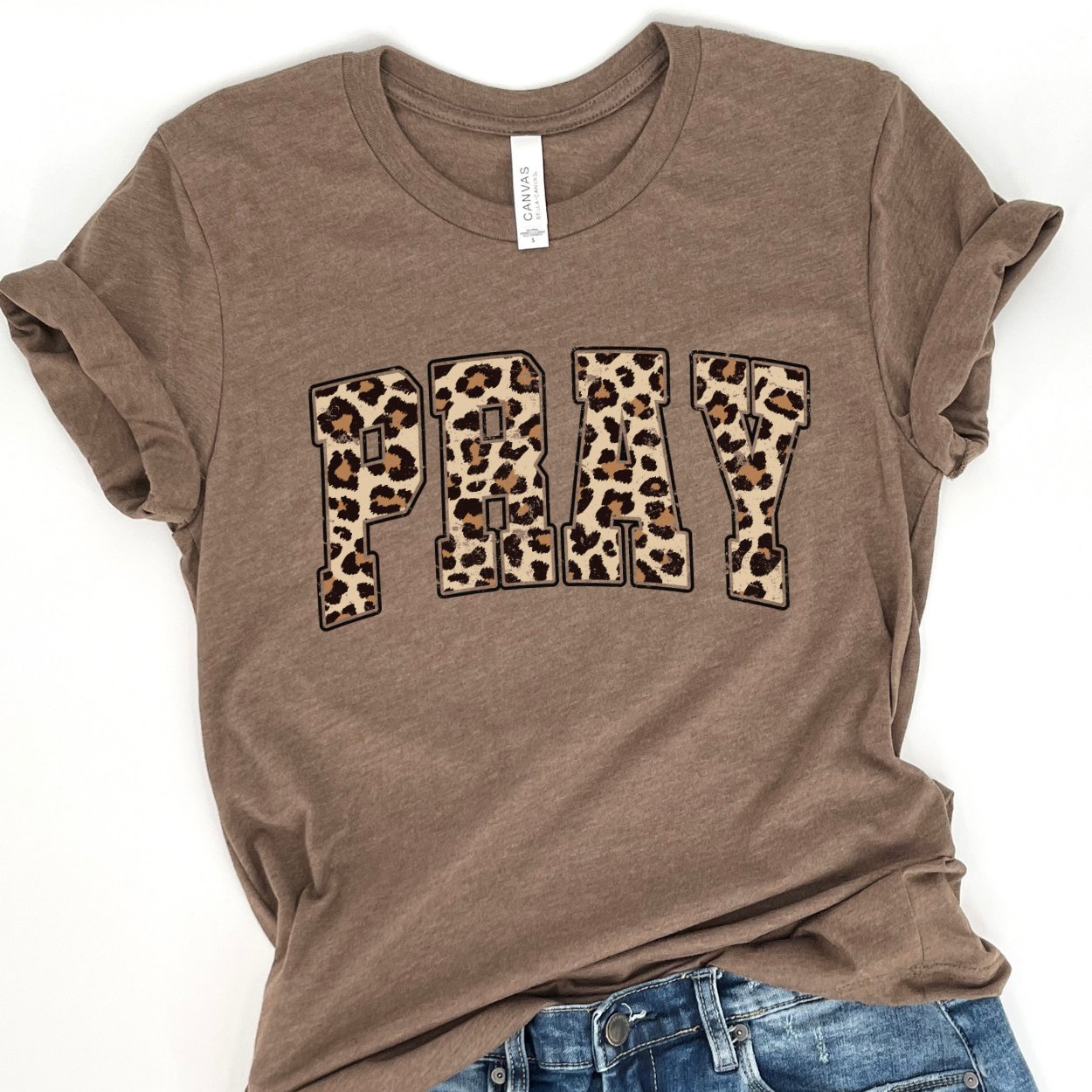 Pray women's graphic t-shirt