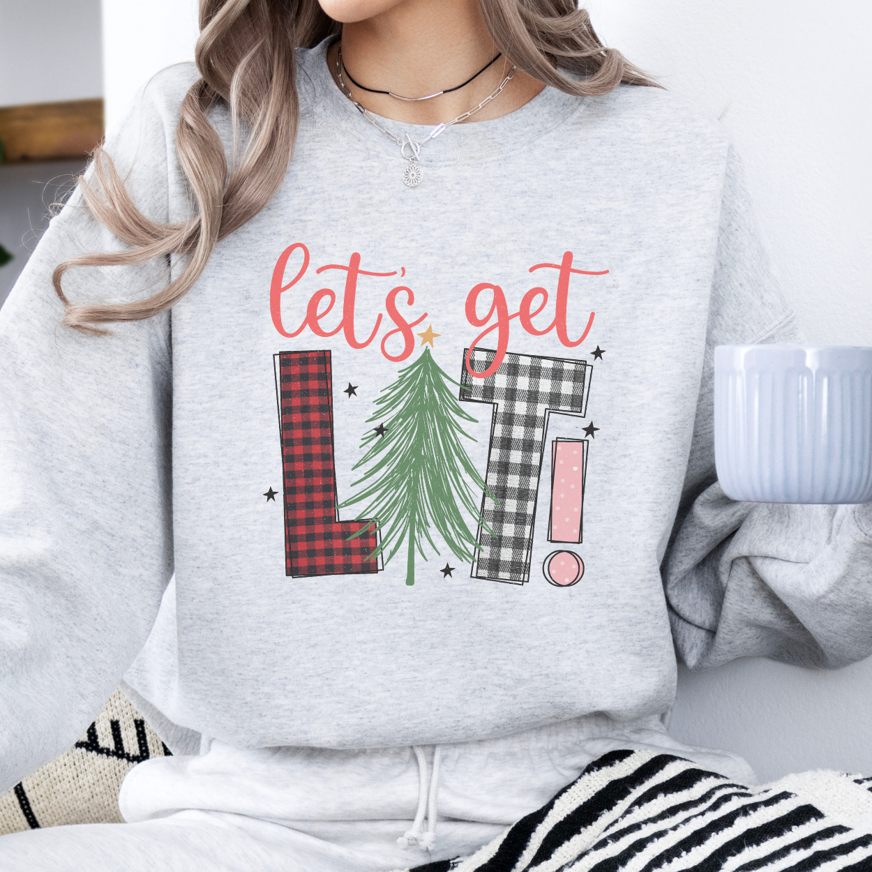 Let's get lit Christmas Sweatshirt