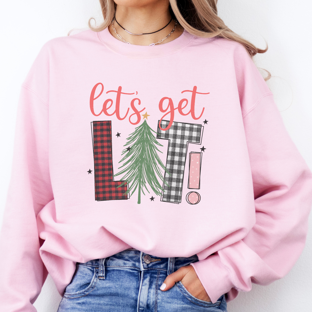 Let's get lit Christmas Sweatshirt