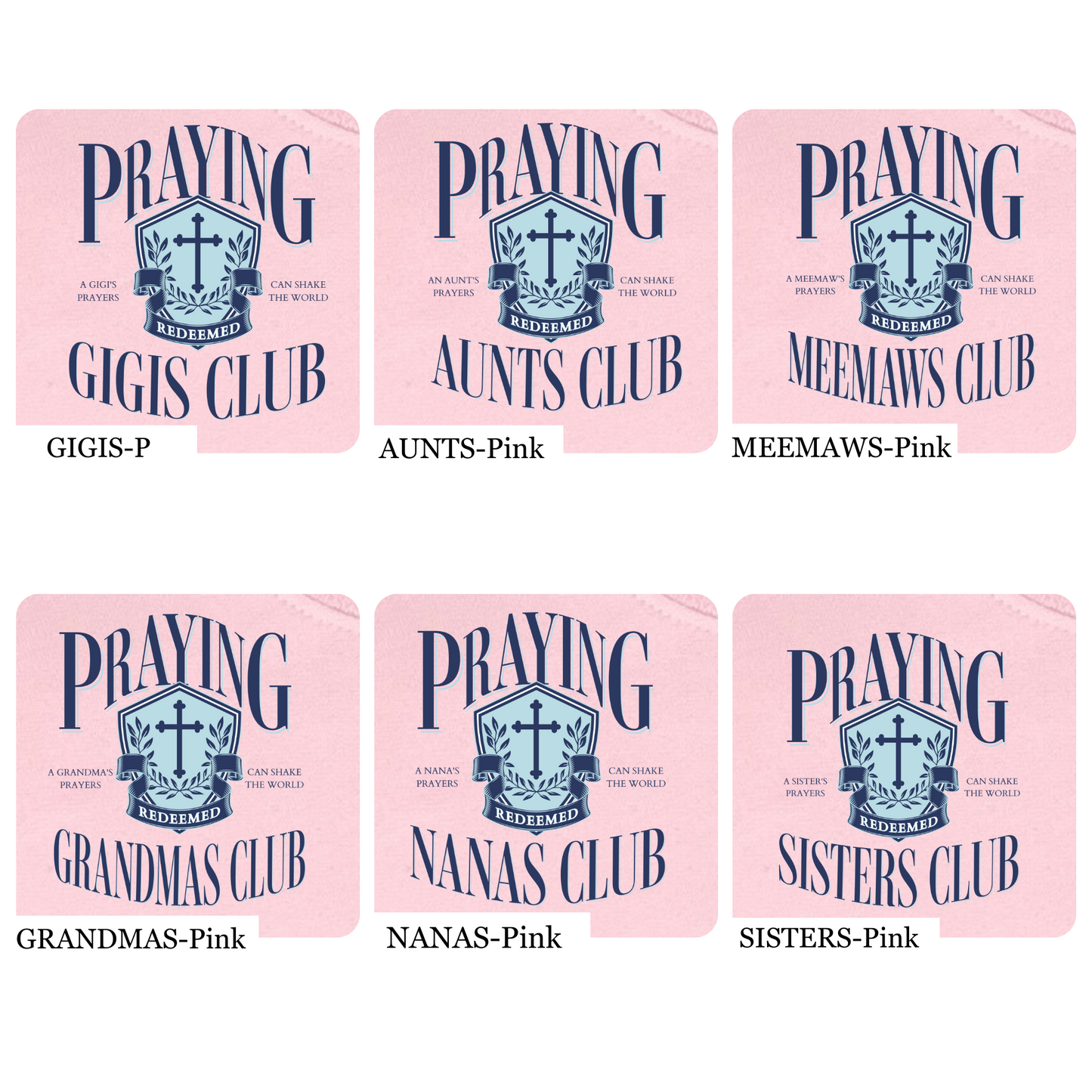 Praying Mothers Club Pink Tee