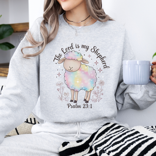 The Lord is my Shepherd women's Easter graphic sweatshirt