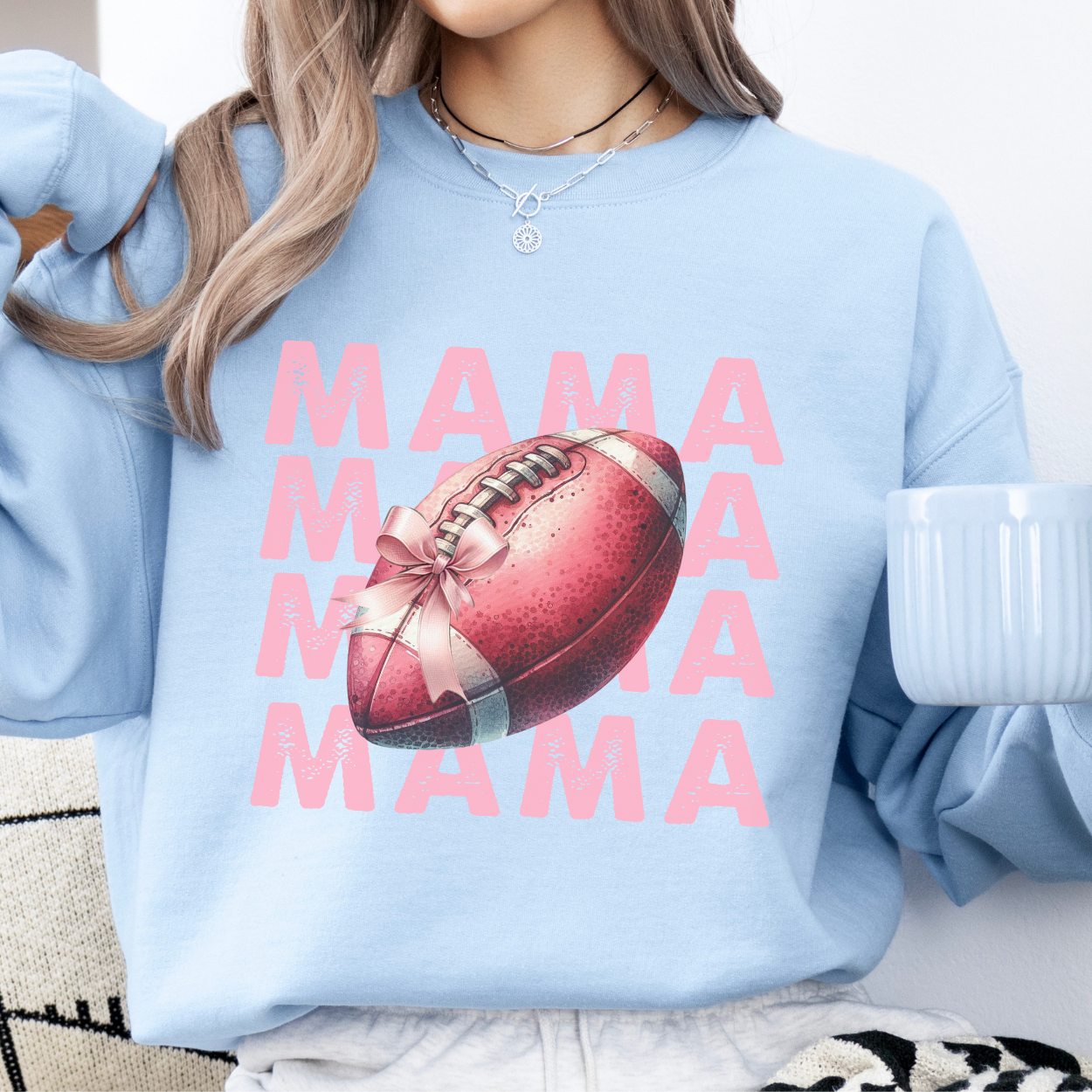 Sweet pink mama football sweatshirt