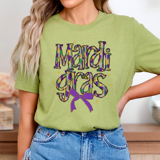 Mardi Gras New Orleans celebration women's graphic t-shirt