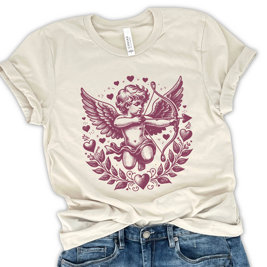 Cupid Valentine's Day graphic t-shirt