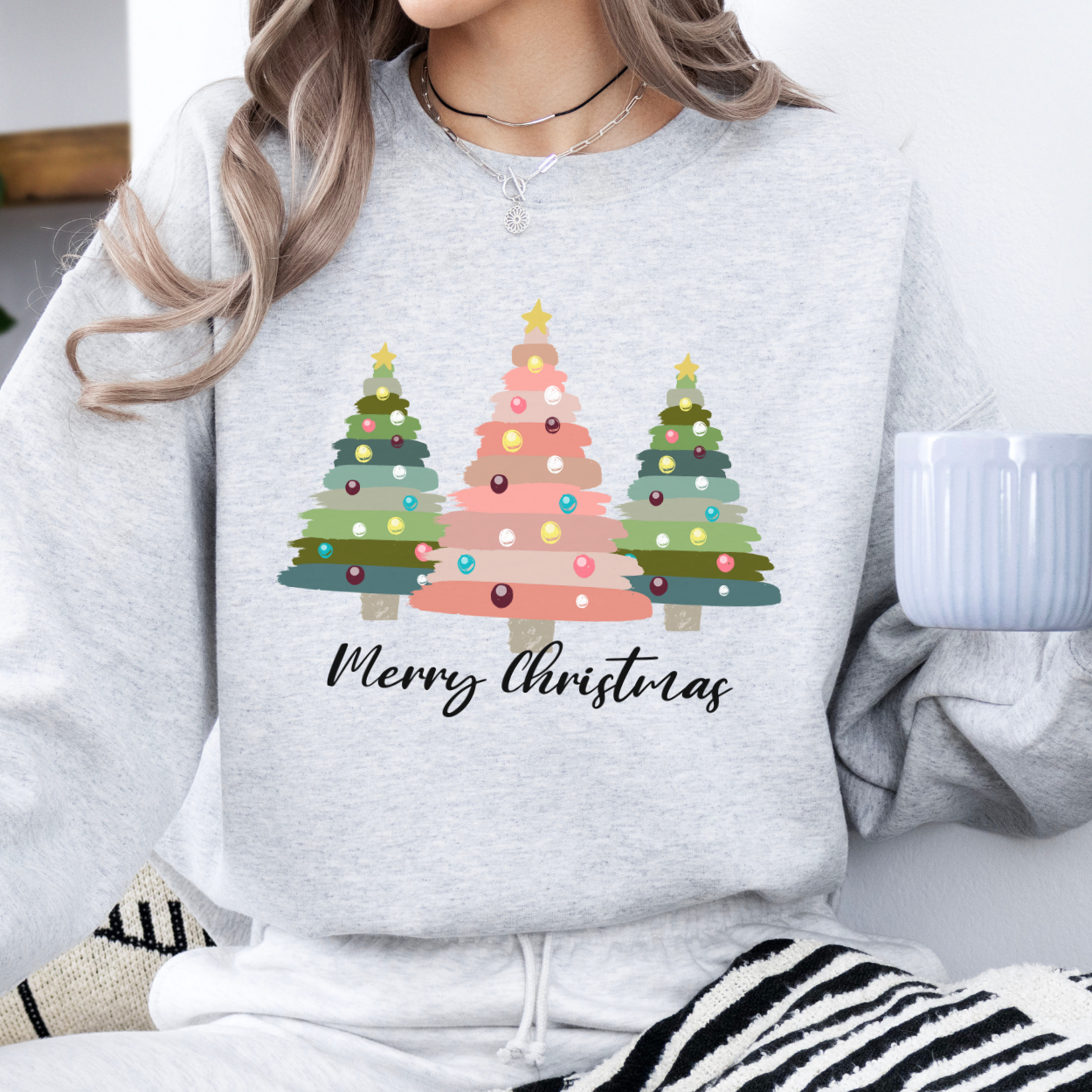 Boho Merry Christmas women's sweatshirt