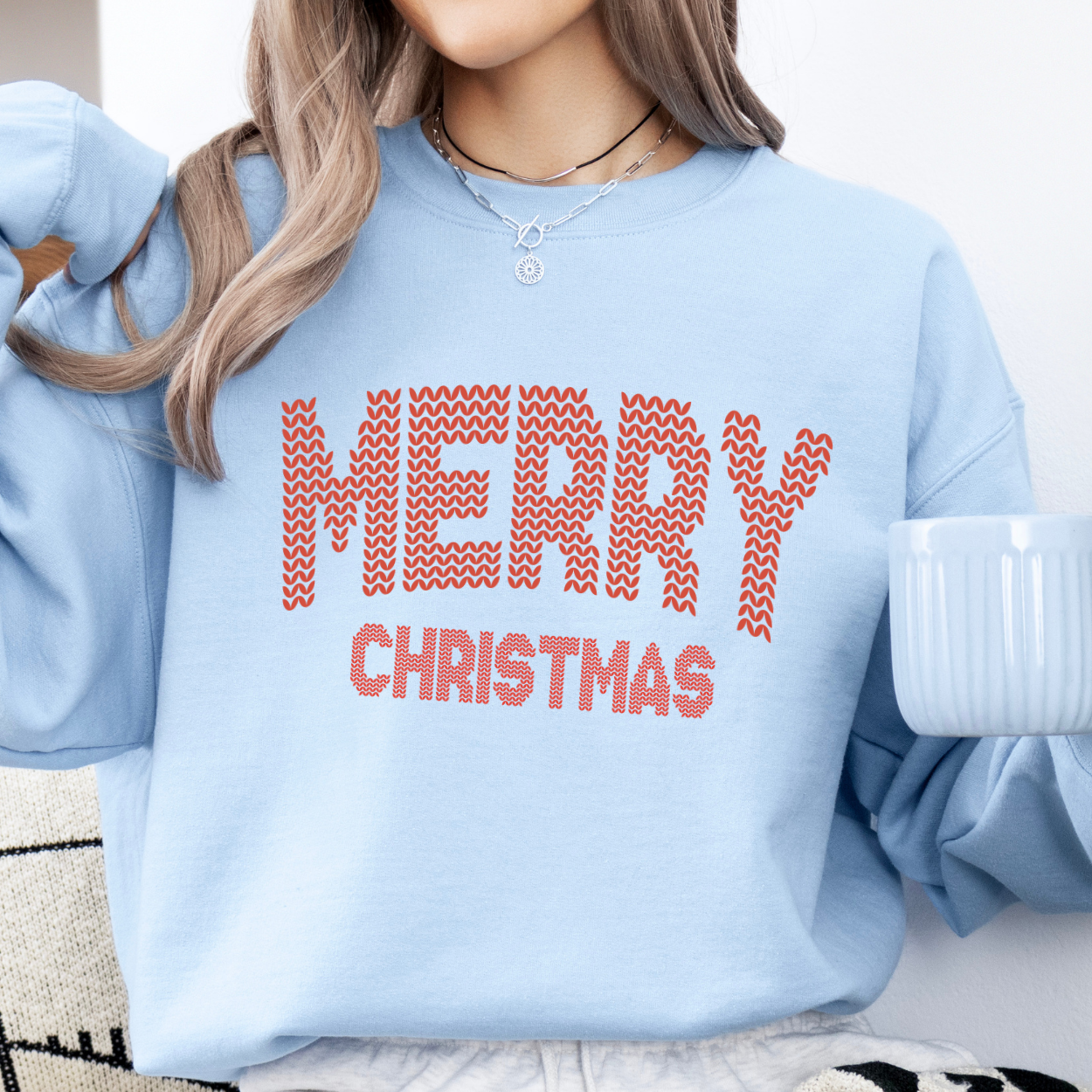 Knitted Merry Christmas sweatshirt