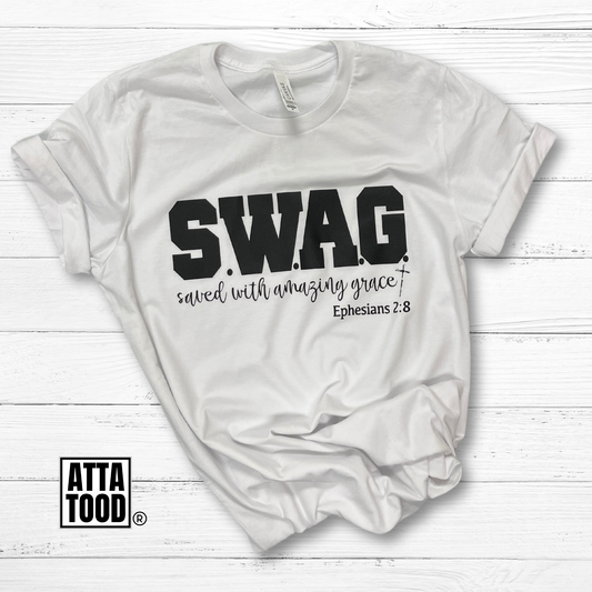 SWAG Saved with amazing grace tee