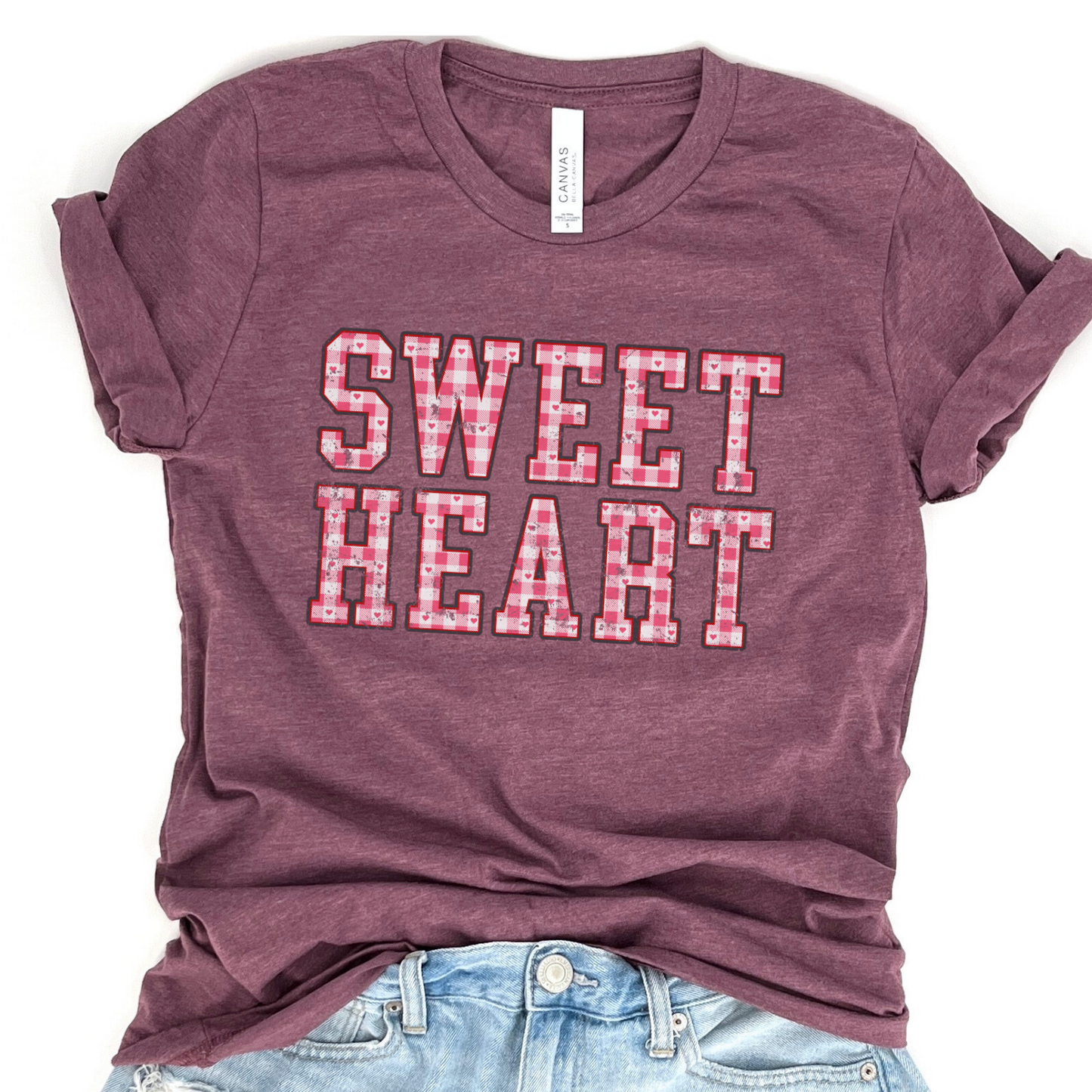 Sweet heart Valentine's graphic t-shirt