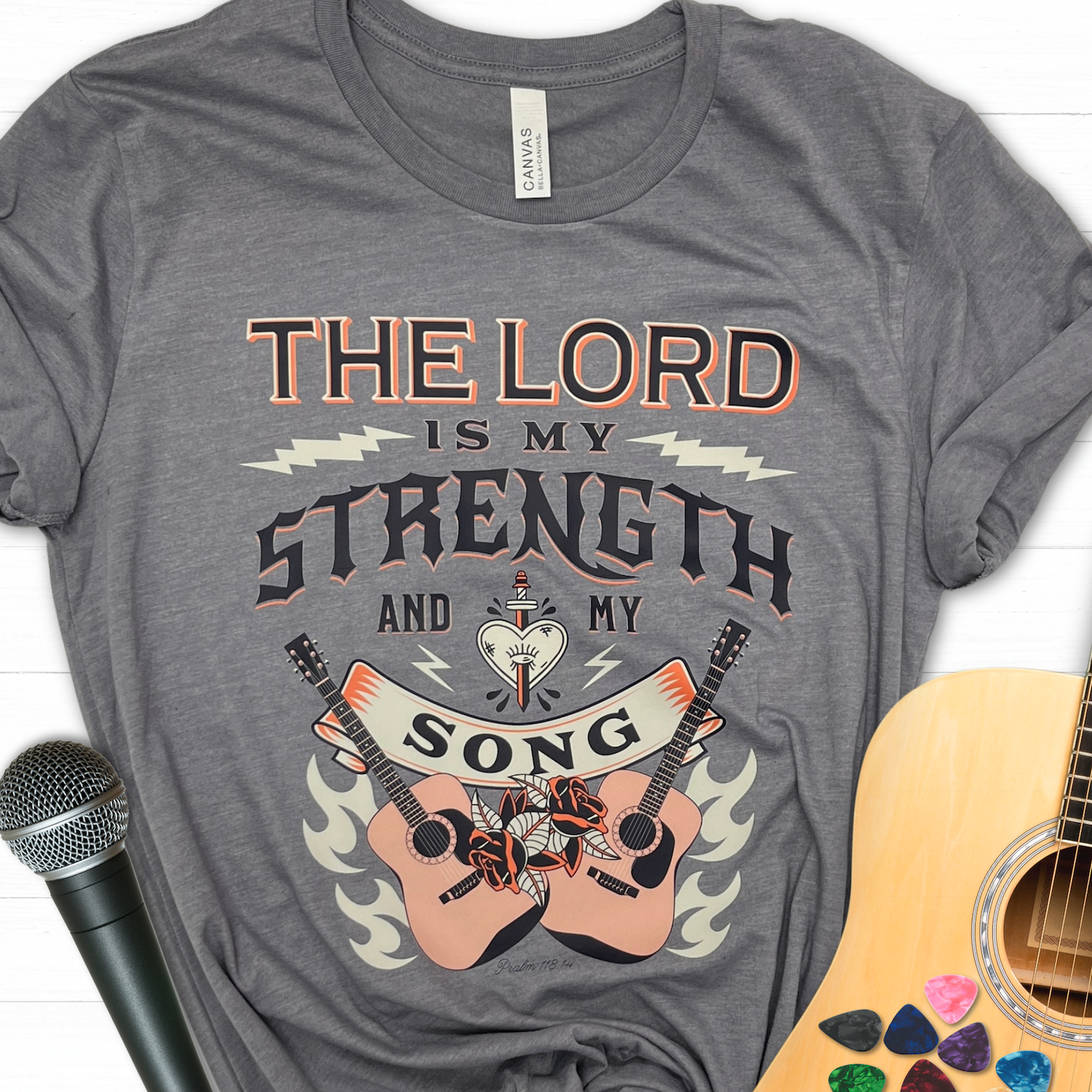 The Lord is my strength and my song tee