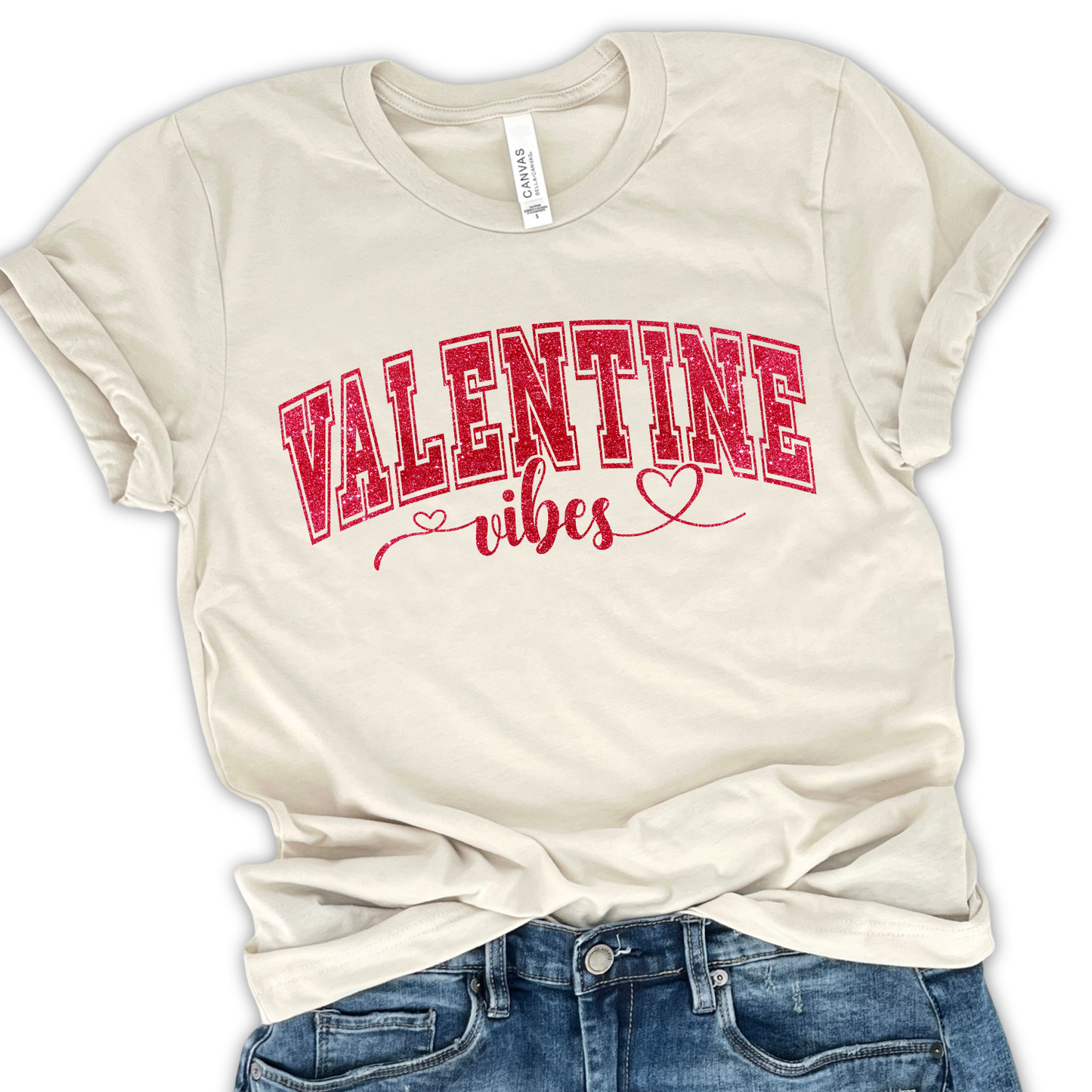 Valentine vibes women's graphic t-shirt