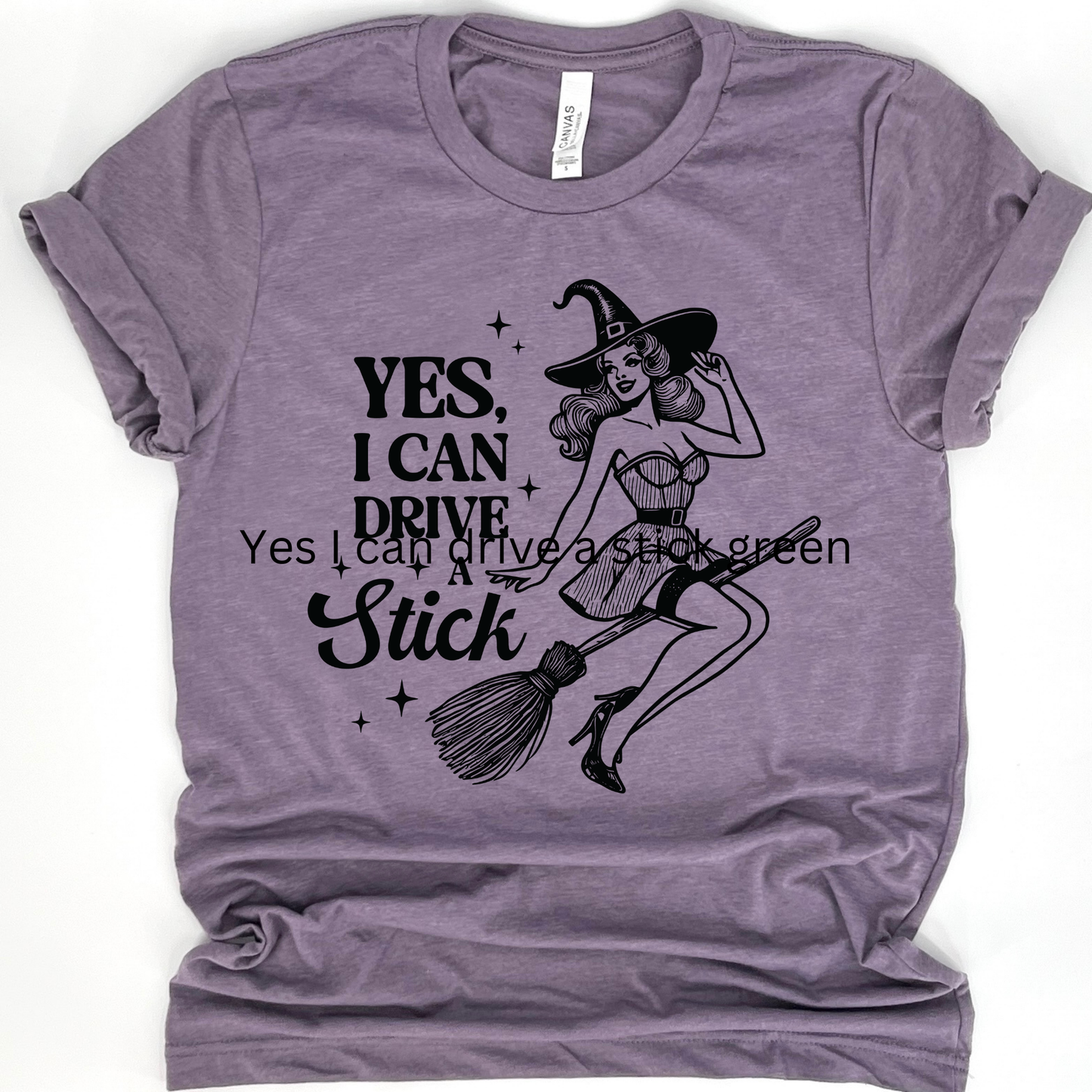 Yes, I can drive a stick halloween t-shirt, Assorted colors