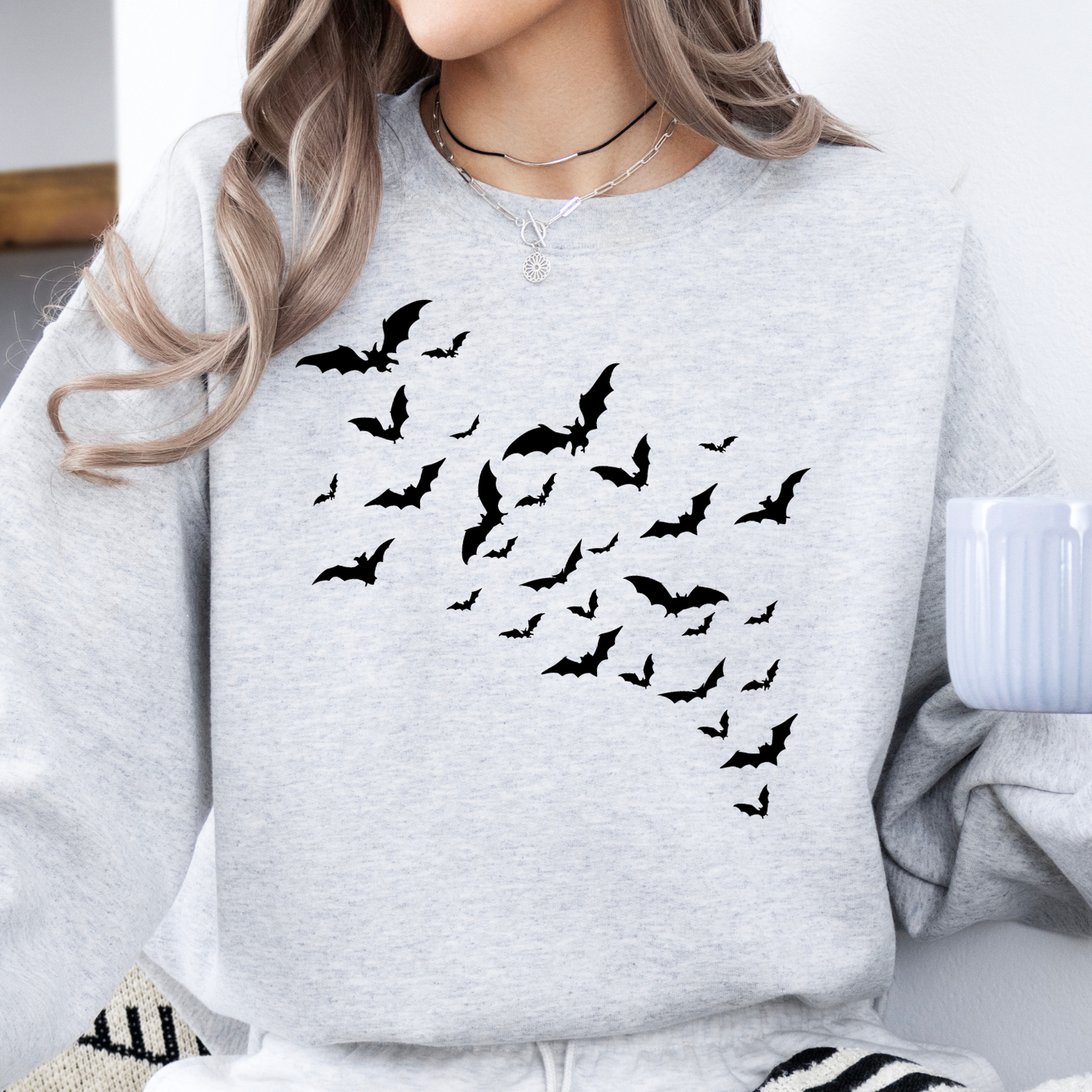 Flying bats Halloween Sweatshirt