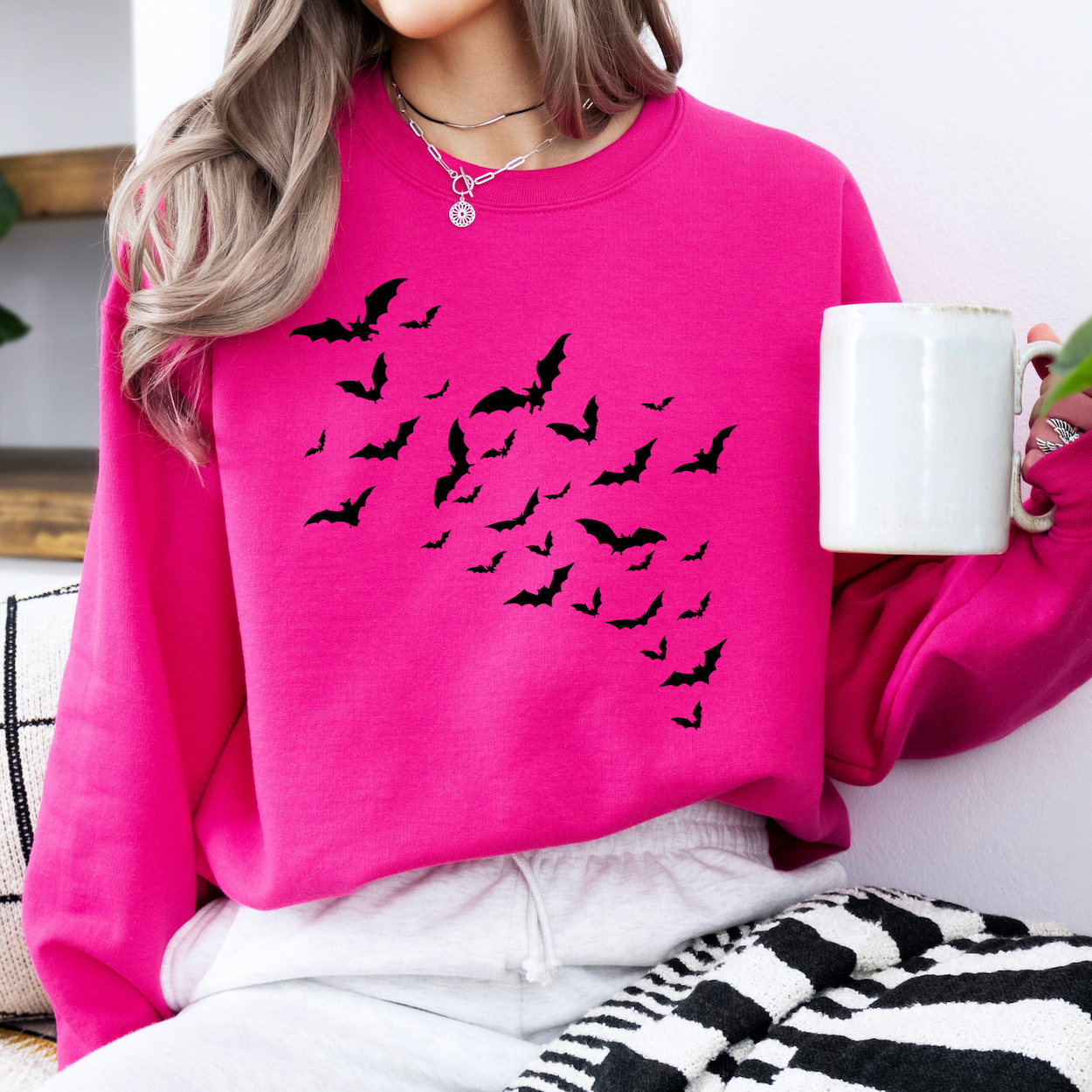 Flying bats Halloween Sweatshirt