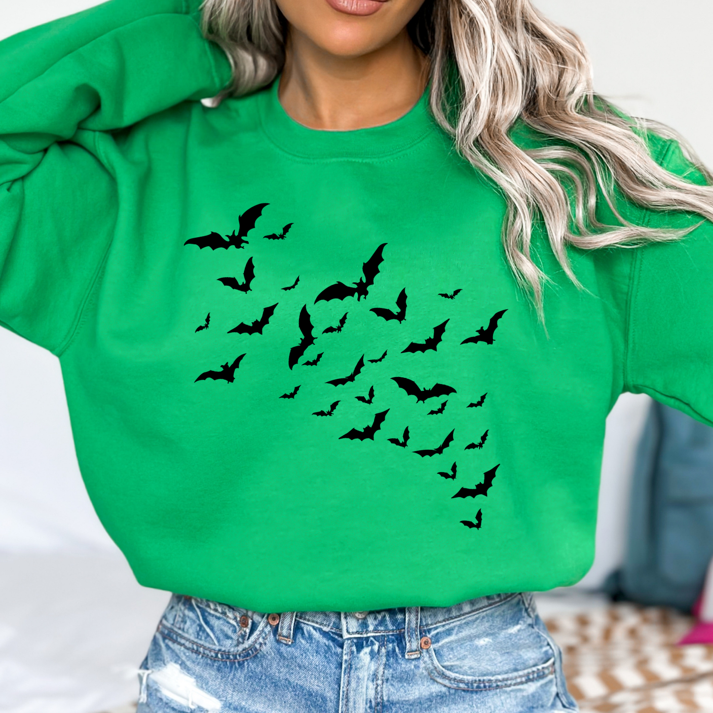 Flying bats Halloween Sweatshirt