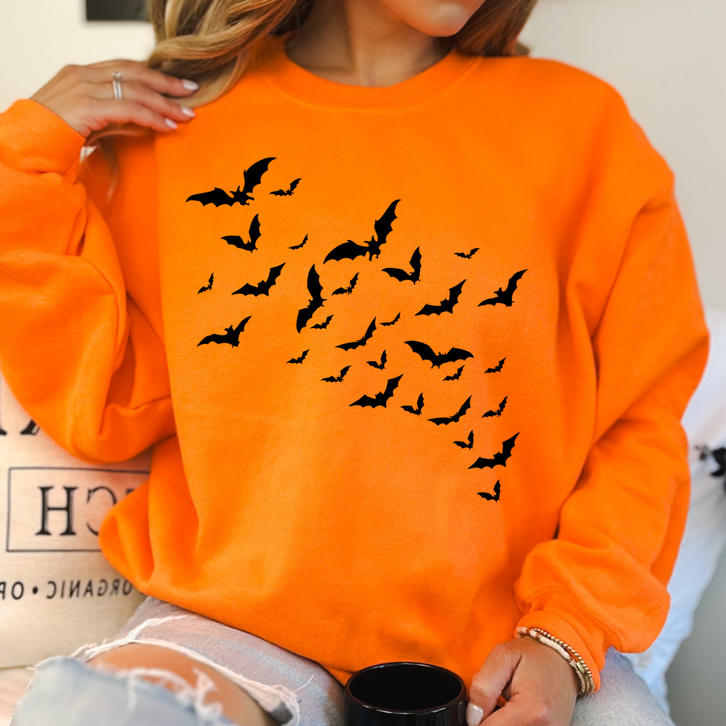 Flying bats Halloween Sweatshirt