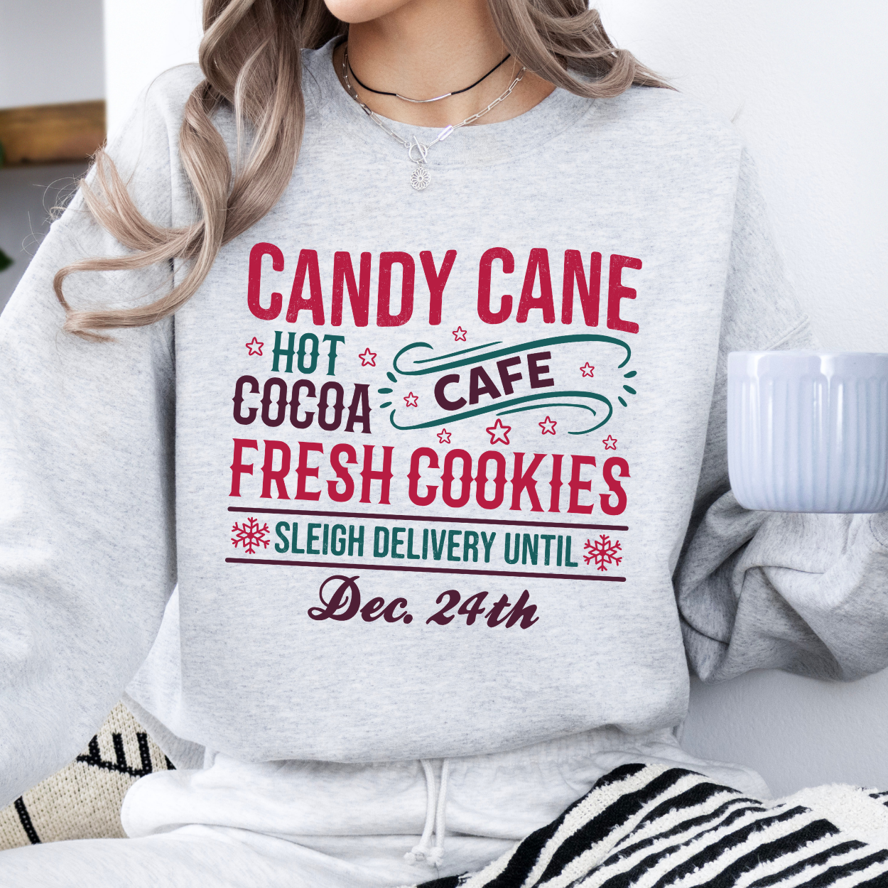 Candy Cane Lane Christmas sweatshirt