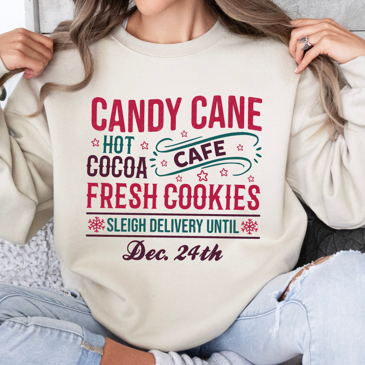 Candy Cane Lane Christmas sweatshirt