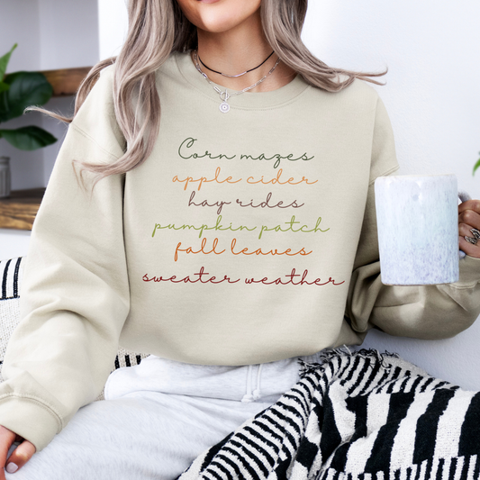 All the fall vibes in one package sweatshirt