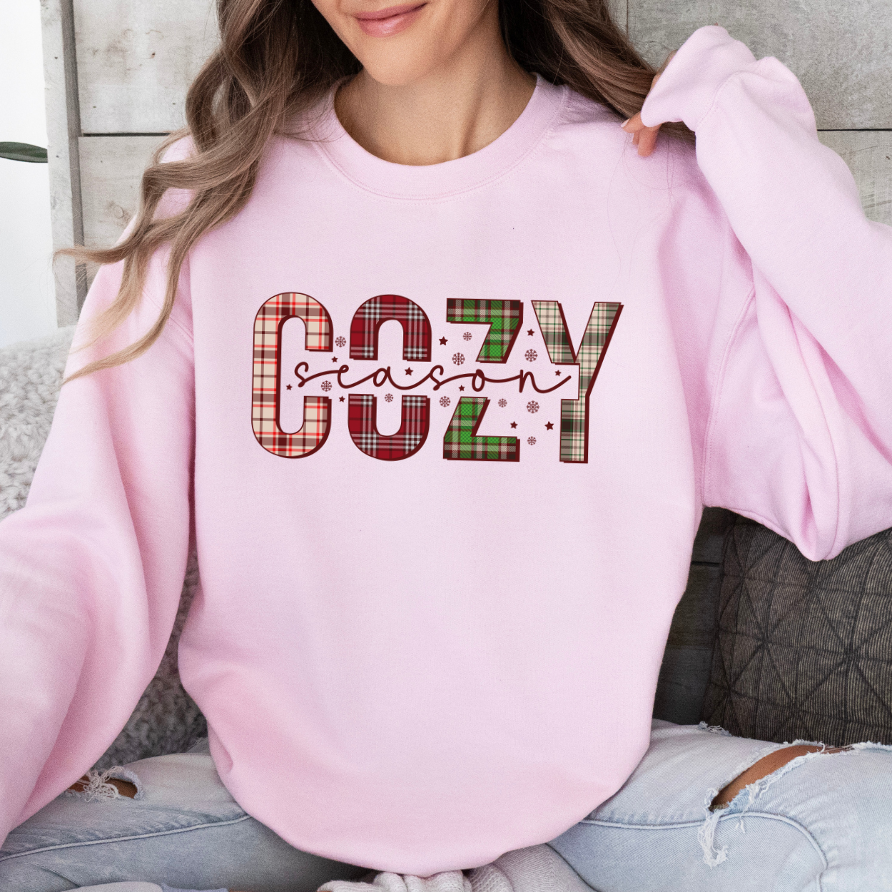 Cozy Season women's Christmas sweatshirt