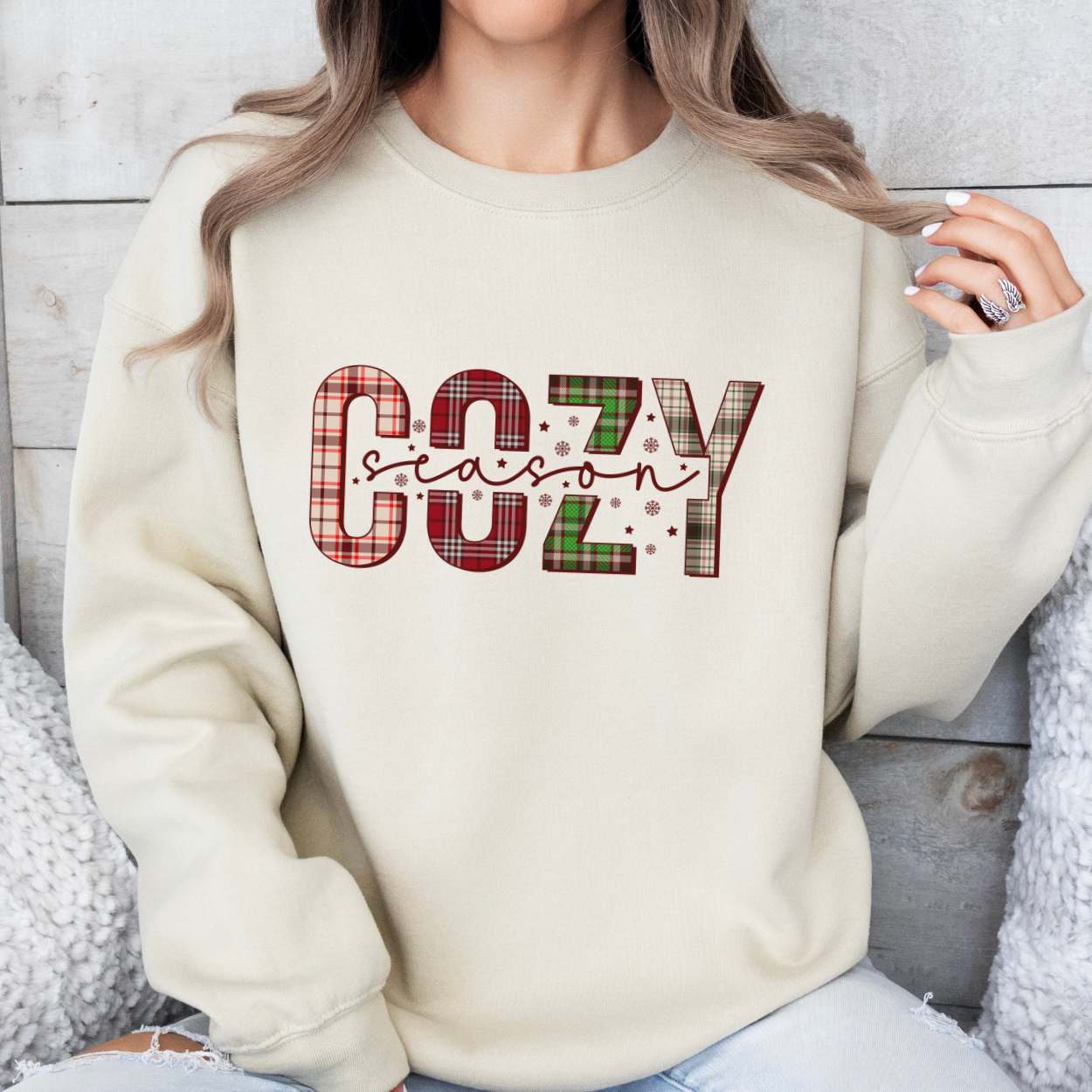 Cozy Season women's Christmas sweatshirt