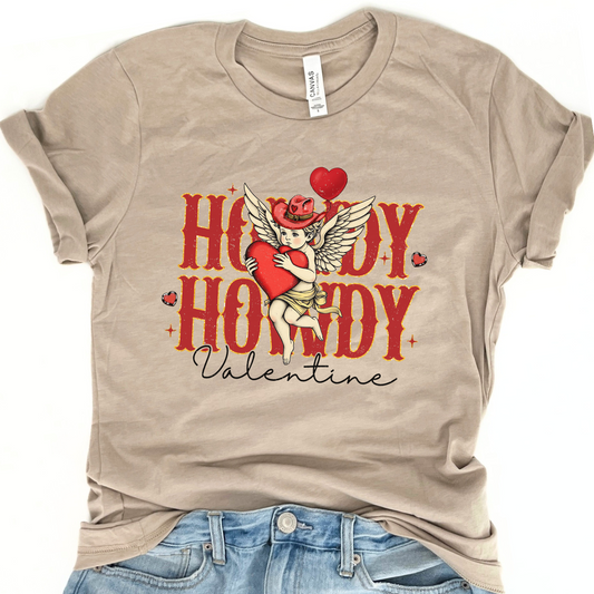 Howdy cupid Valentine's Day t-shirt