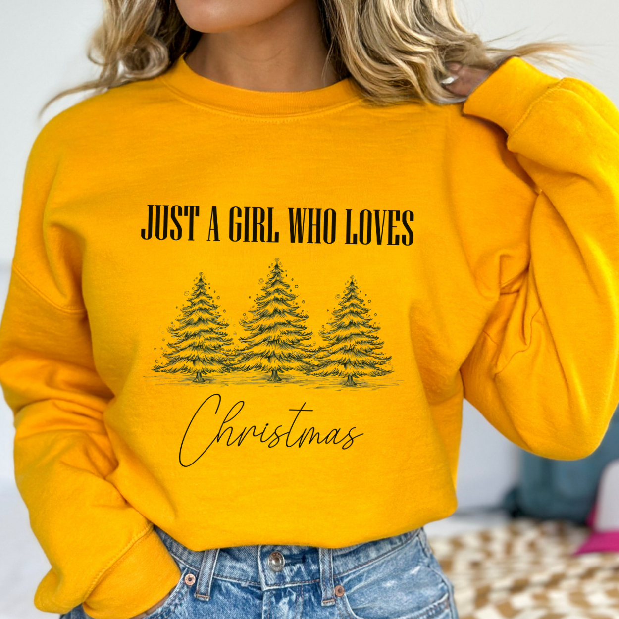 Just a girl who loves Christmas sweatshirt