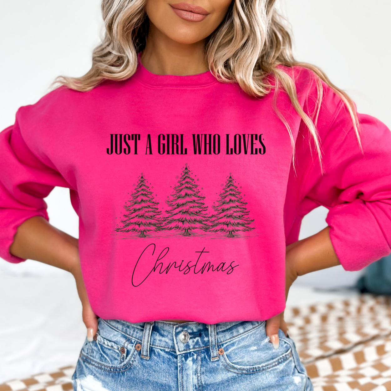 Just a girl who loves Christmas sweatshirt