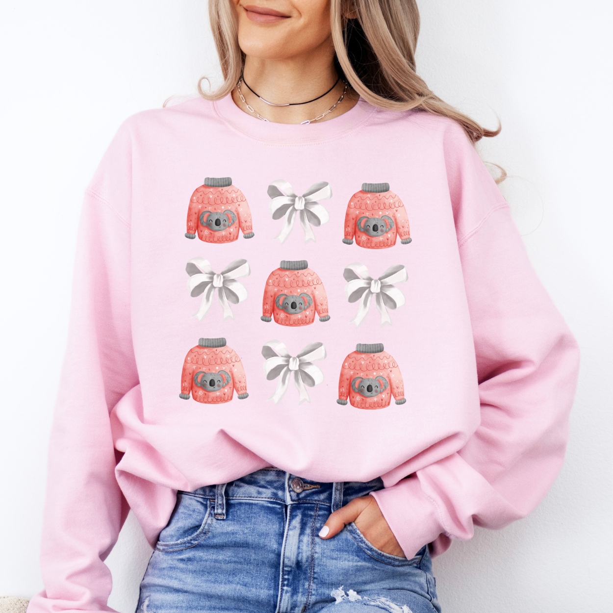 Koala bear coquette women's sweatshirt