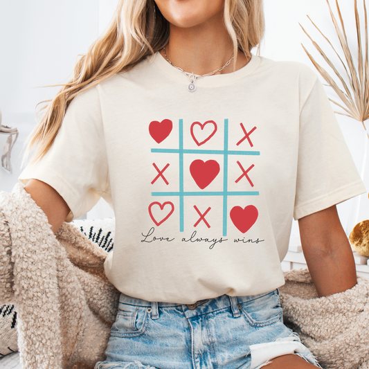 Love always wins women's graphic t-shirt,