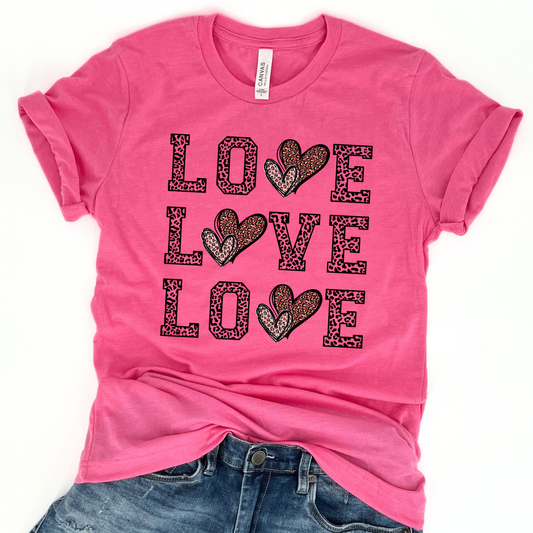 Full of love Valentine's Day graphic t-shirt