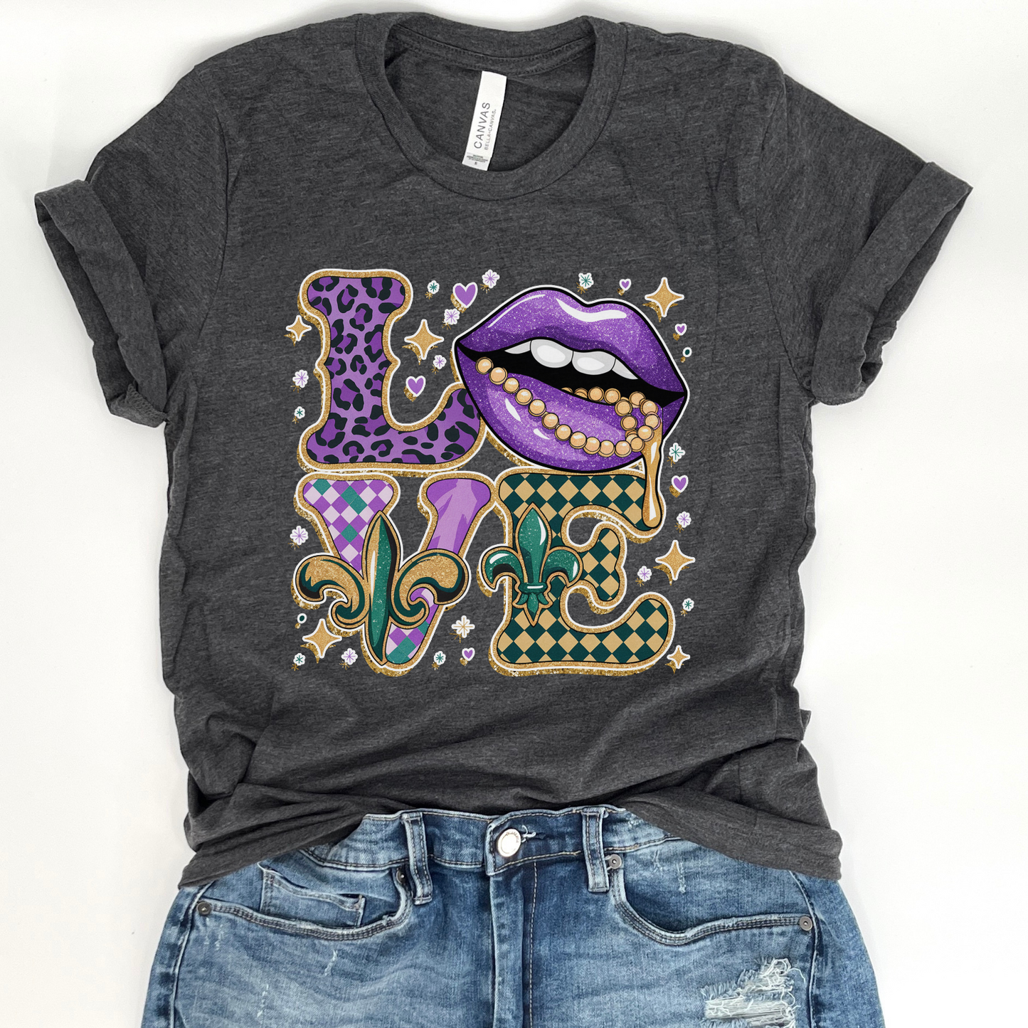 Mardi Gras women's graphic t-shirt