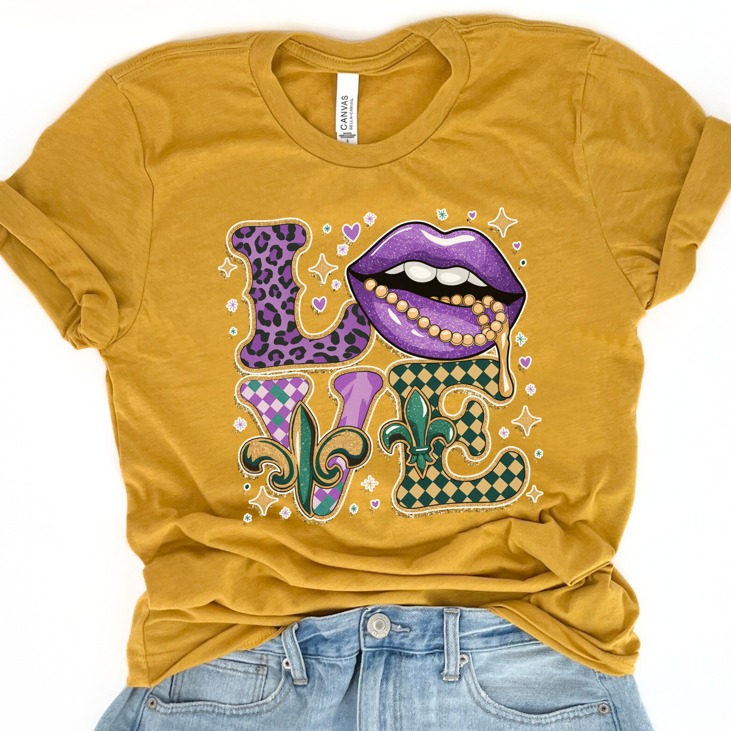 Mardi Gras women's graphic t-shirt