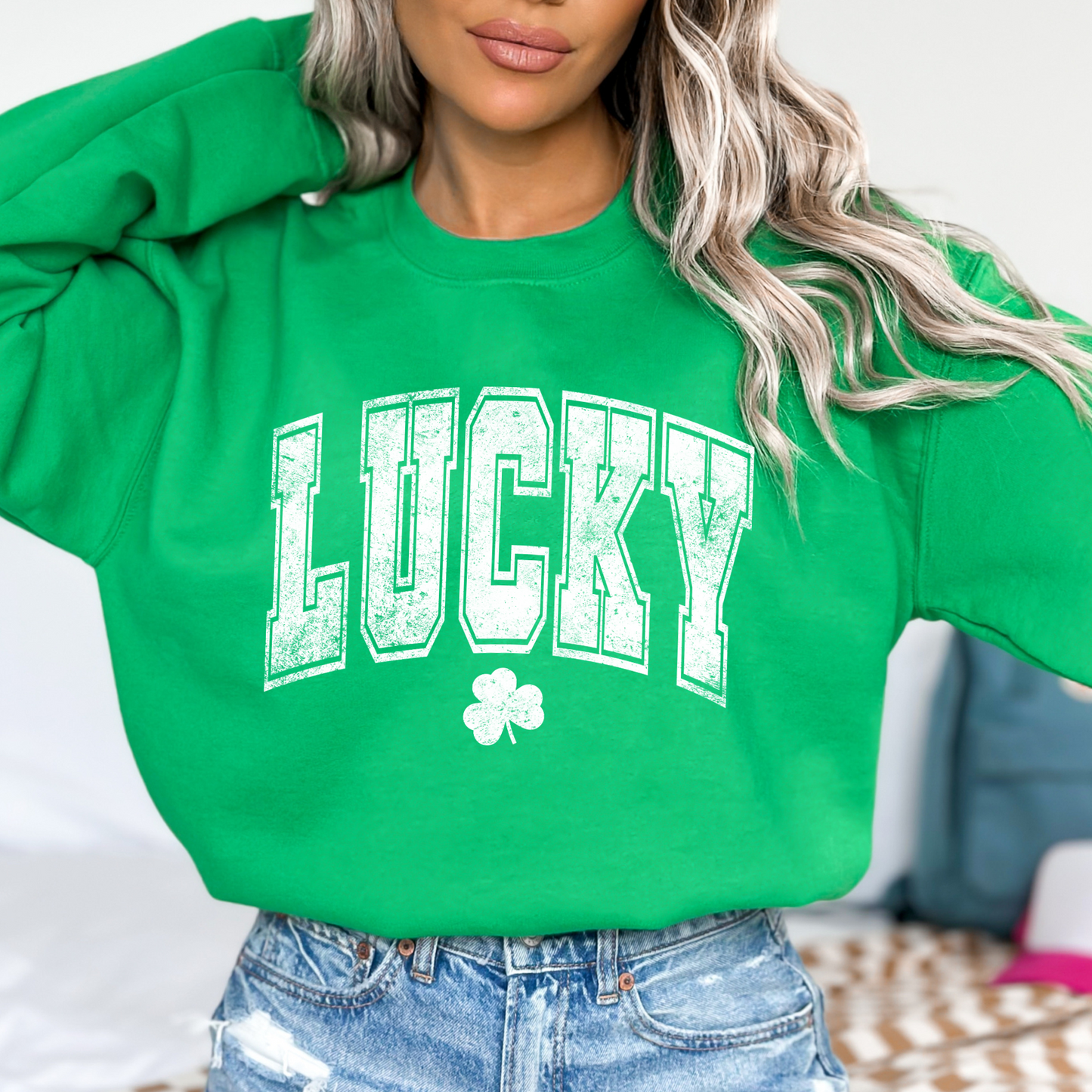 St. Patrick's Day Lucky graphic sweatshirt