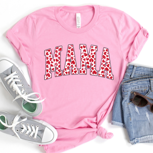 Mama Valentine's Day graphic t-shirt