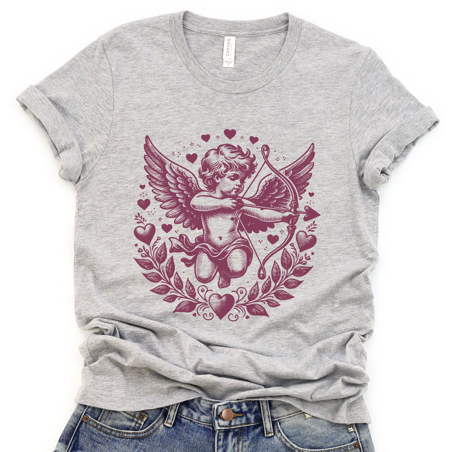 Cupid Valentine's Day graphic t-shirt