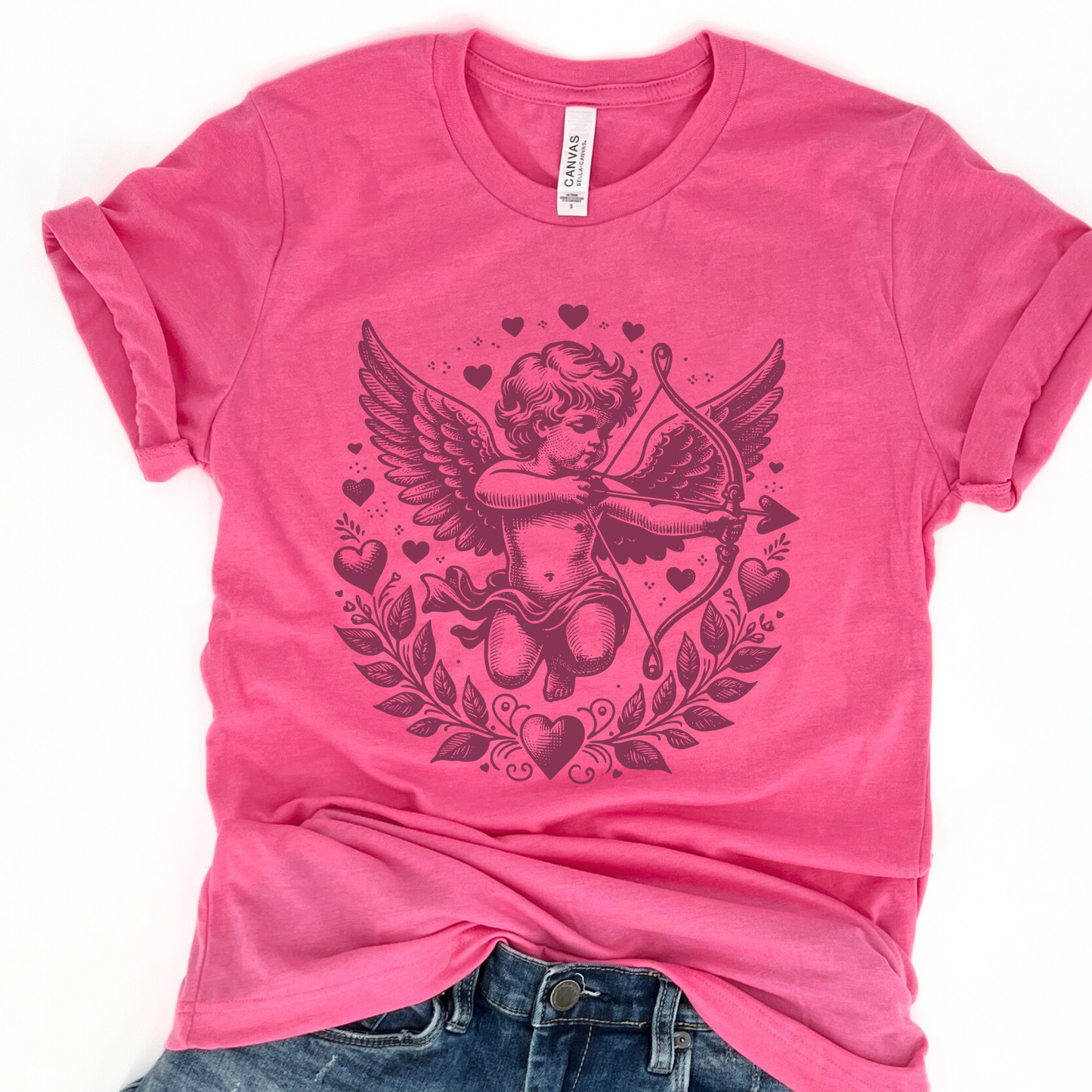 Cupid Valentine's Day graphic t-shirt