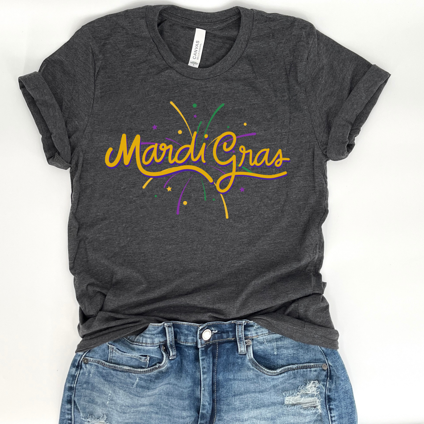 Mardi Gras celebration graphic t-shirt