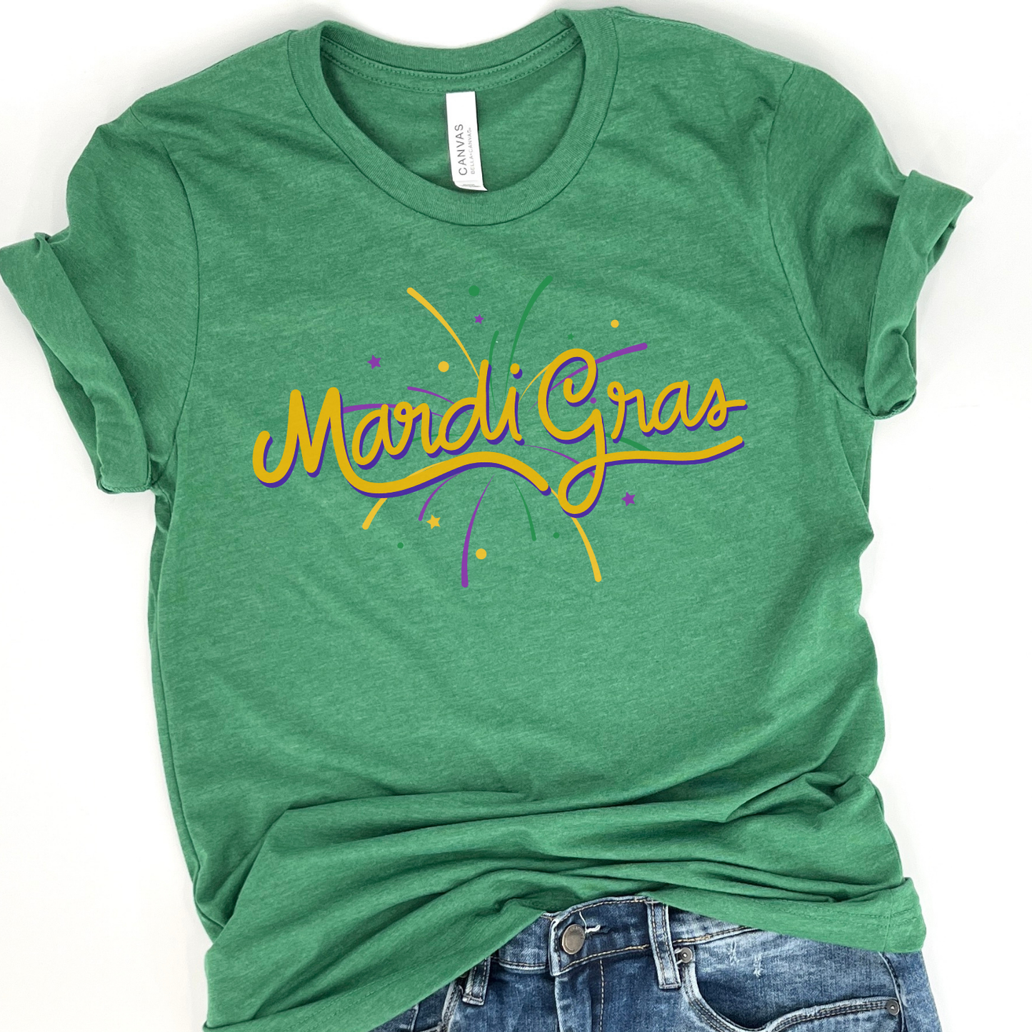 Mardi Gras celebration graphic t-shirt