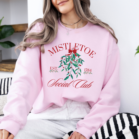 Mistletoe Social Club women's sweatshirt